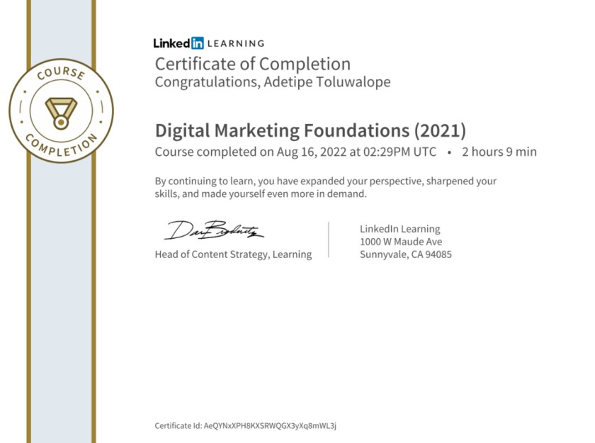 Digital Marketing Foundations